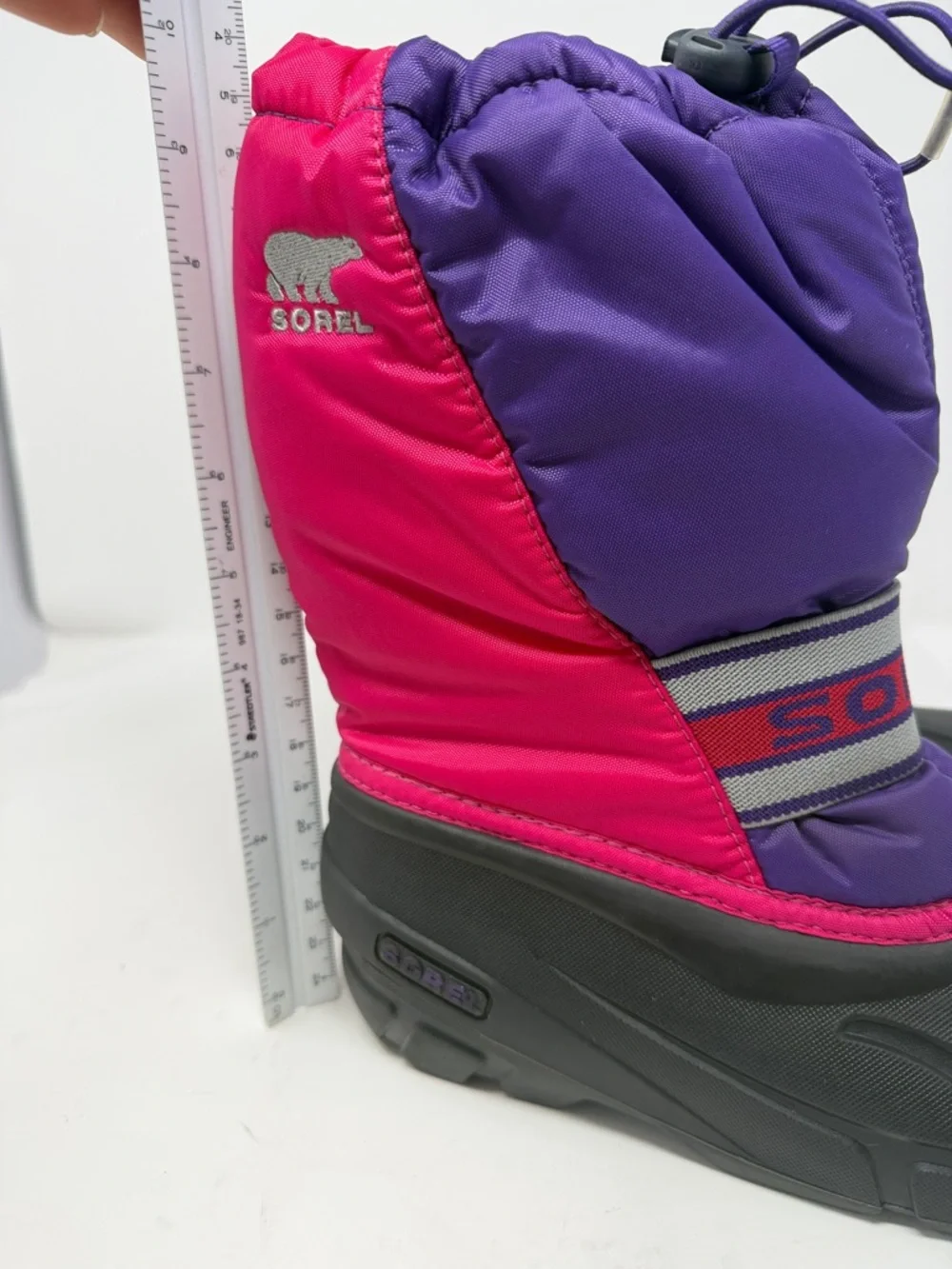 Sorel Kids Insulated Snow Boots in Pink & Purple Size 3